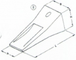 Zahnspitze Mini Zahnsystem 95x40x47x46